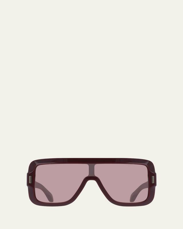 Rivet Acetate Shield Sunglasses
